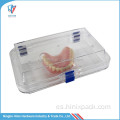 Almohada de membrana transparente de 16x10x5cm para sostener la caja de la dentadura postiza